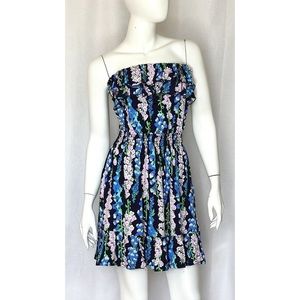Lilly Pulitzer Dress NWT Blue floral Print Ruffle